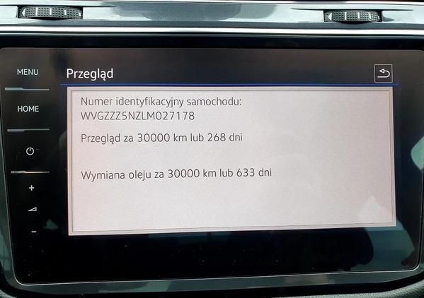 Volkswagen Tiguan Allspace cena 117900 przebieg: 58000, rok produkcji 2020 z Pniewy małe 742
